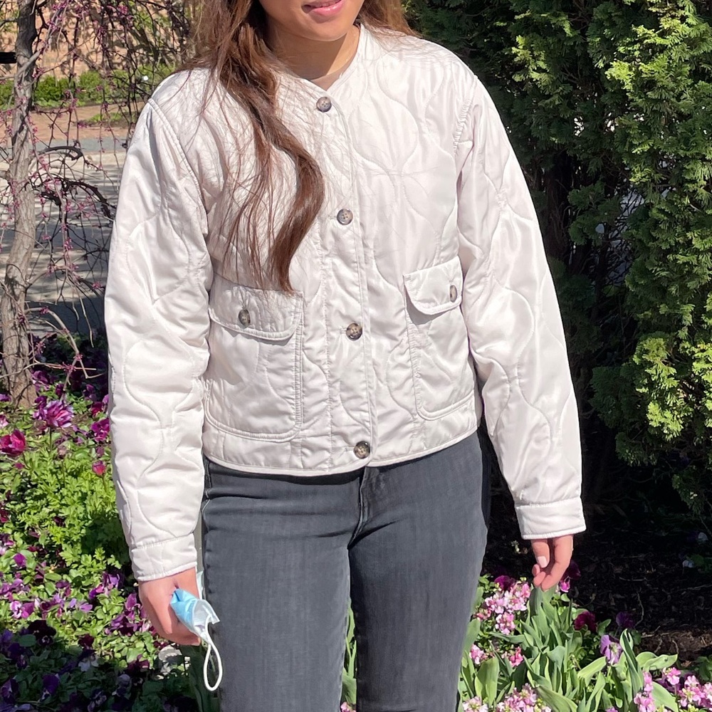 Quilted Button Up Jacket